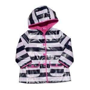 sz 4T Carter`s Girls Striped Rain Jacket - $18