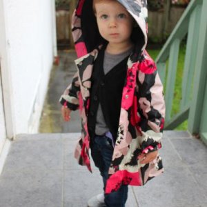 sz 4T Carter`s Girls Striped Rain Jacket - $18