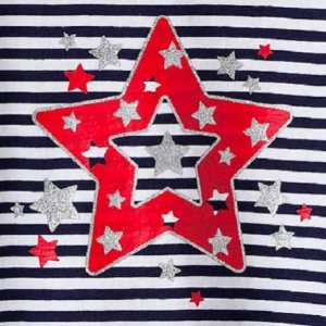 sz 3T Kohl`s Toddler Stripped Tee - $5
Jumping Beans® Striped & Glitter Star Tee Toddler 2