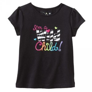 sz 3T Kohl`s Toddler Black Wild Tee - $5