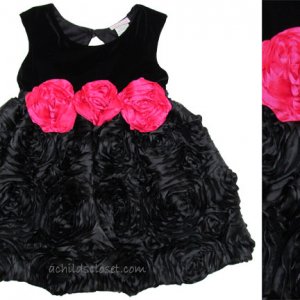 sz 4y, Kids Girls *Swan Lake* Black Velour Fansy Dress and Shrug - $55