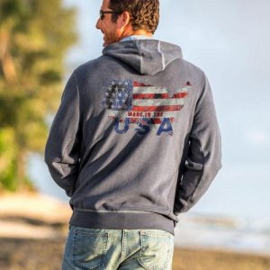 2)Long-Sleeve USA Made Raven Point Break Hoodie
Fabric:80% Cotton, 20% Polyester
Fleece Design Quote: Made In The USA, размер XL и L (2 шт) - 3500р