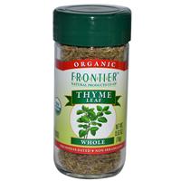 10 Frontier Natural Products, Organic Thyme Leaf, Whole, 0.63 oz (18 g)