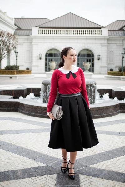 asos full skirt in black vince camuto gray clutch 2