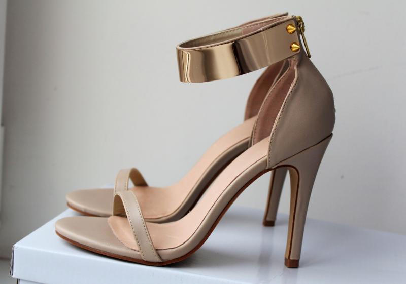 ASOS HONG KONG Heeled Sandals with Metal Trim