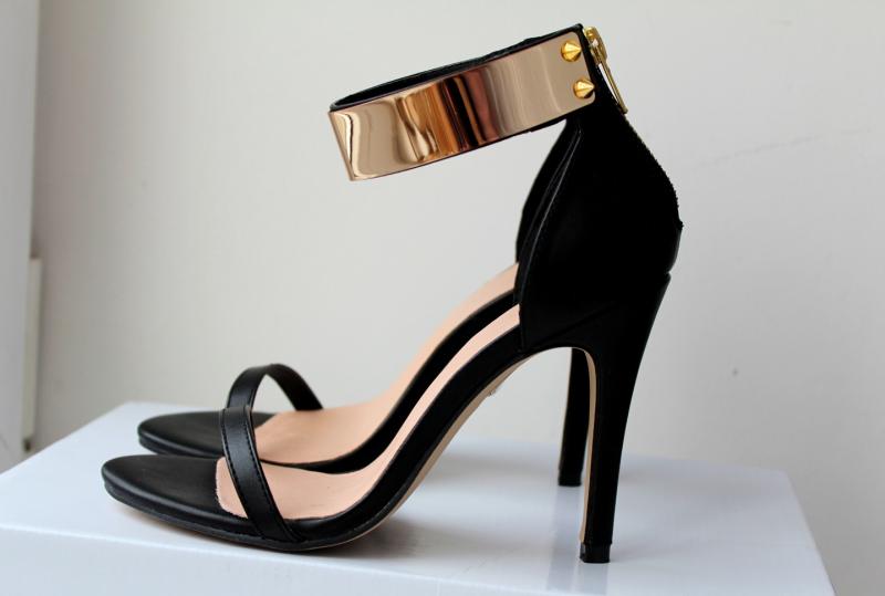 ASOS HONG KONG Heeled Sandals with Metal Trim