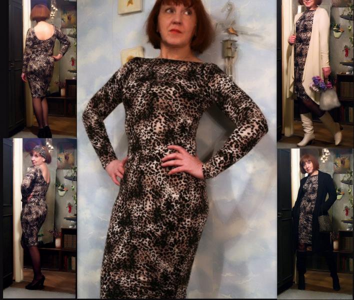 ASOS Midi Bodycon Dress in Leopard Print