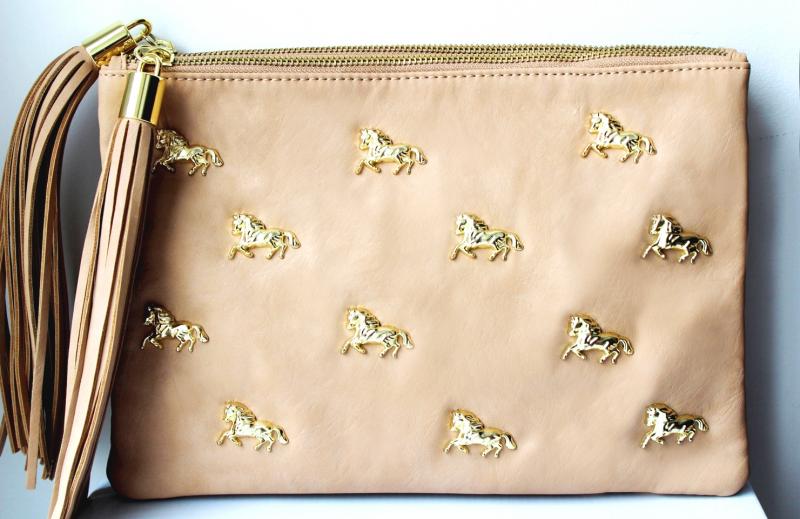 ASOS Multi Zip Horse Clutch