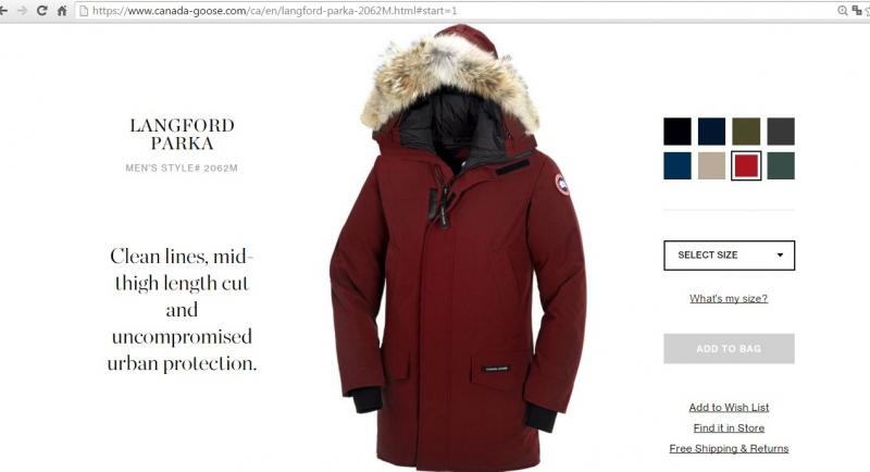 Canada Goose Men`s Langford