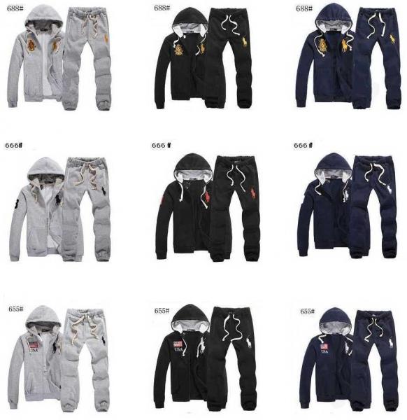 Free Drop Shipping 2013 new fashion man s sweatshirt pant suit set zipper hoodie sport Jacket