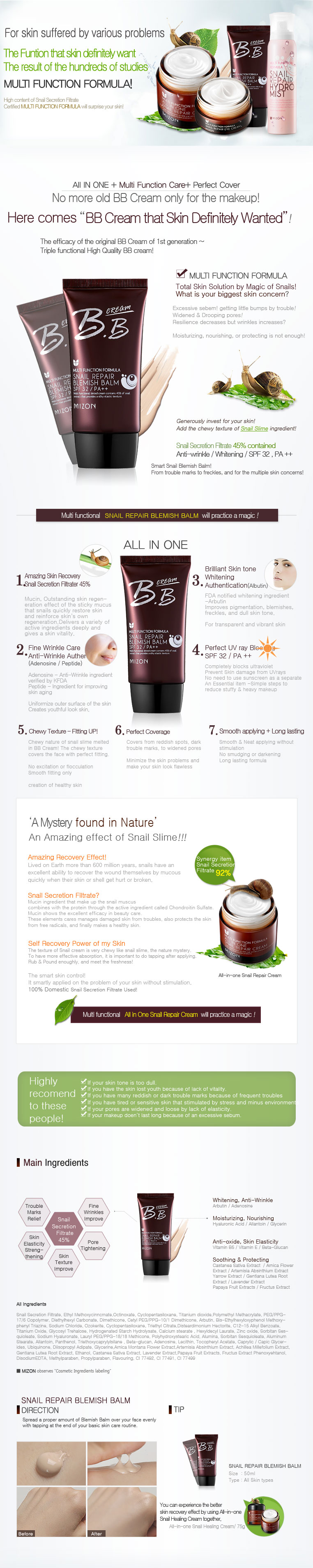 Mizon snail bb cream