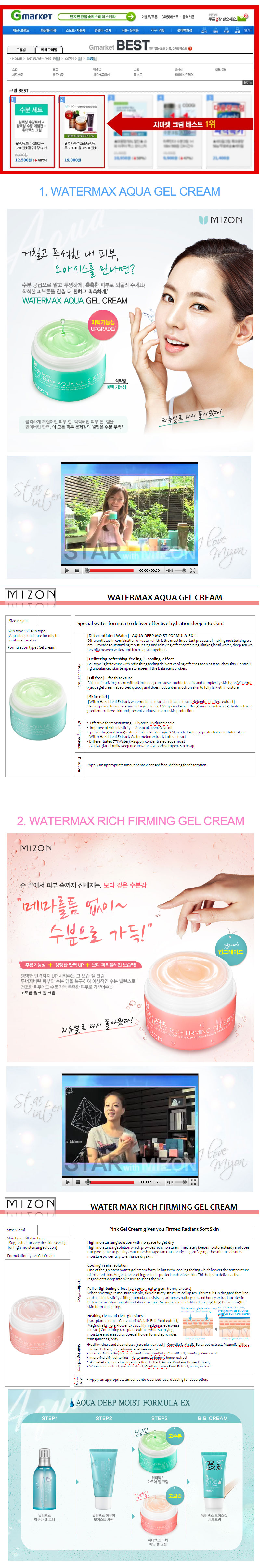 Mizon Watermax Aqua Gel Cream