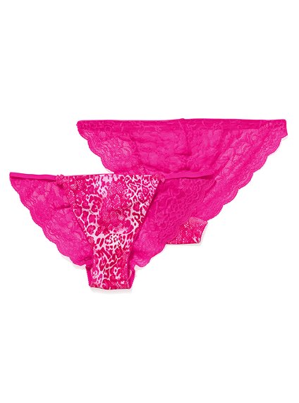 Pink Lace-back Bikini Panty
Бикини, классический крой с низкой посадкой. Игривая модель за счет комбинации контрастной расцветки и материалов (коттон 