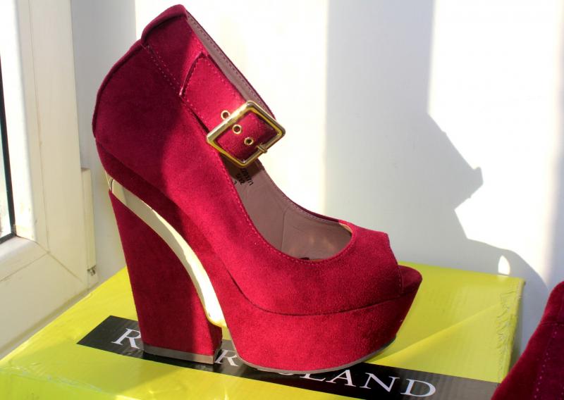 River Island Ankle Strap Wedges