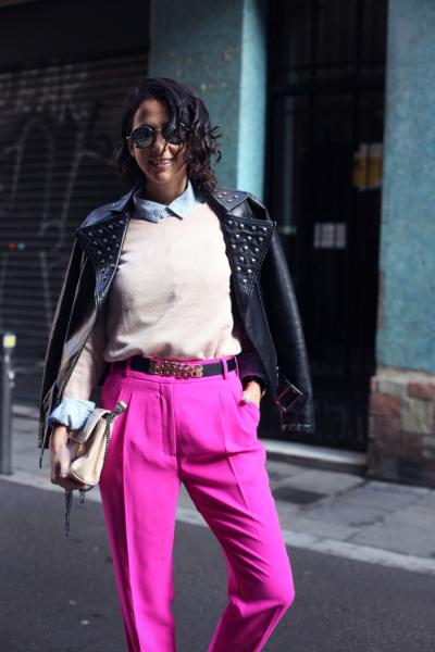 River Island Pink Peg Trouser Reflective Sunglasses