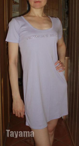 Short-sleeve sleepshirt, 432-lavender, р-р XS на 95-65-95 свободна и впроцессе носки сильно растягивается