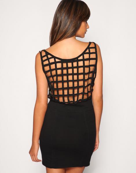 спина леопардового платья