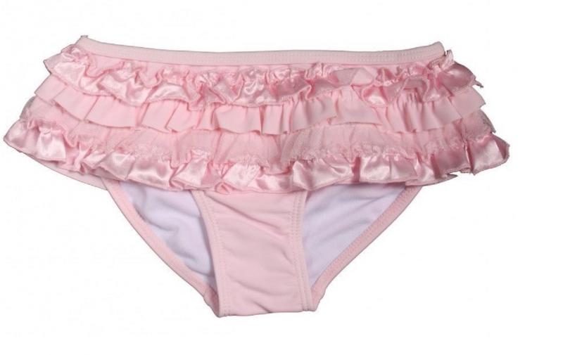 sz 4y, Kate Mack Dipped In Ruffles Swim Skirted Two Piece - $40