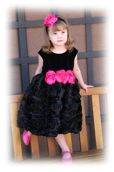 sz 4y, Kids Girls *Swan Lake* Black Velour Fansy Dress and Shrug - $55