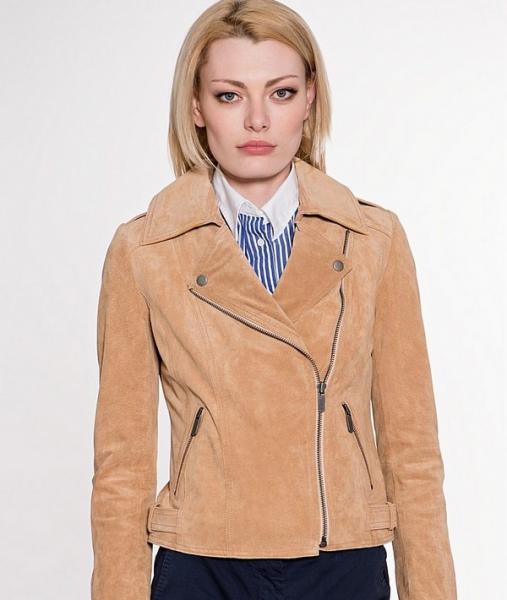 Tommy Hilfiger suede moto jacket