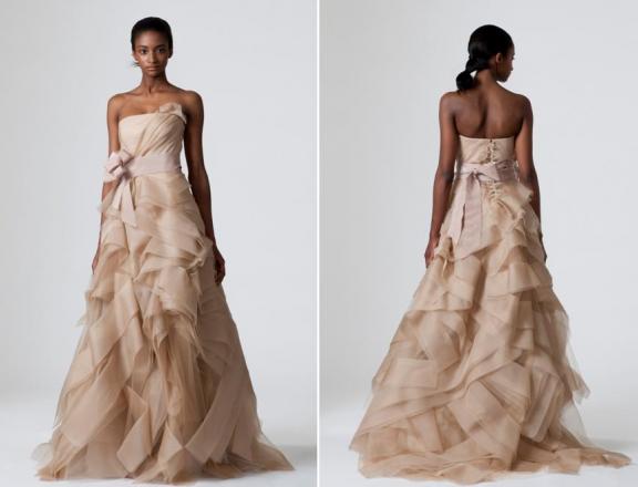 Vera Wang spring 2010 wedding, dress cocoa