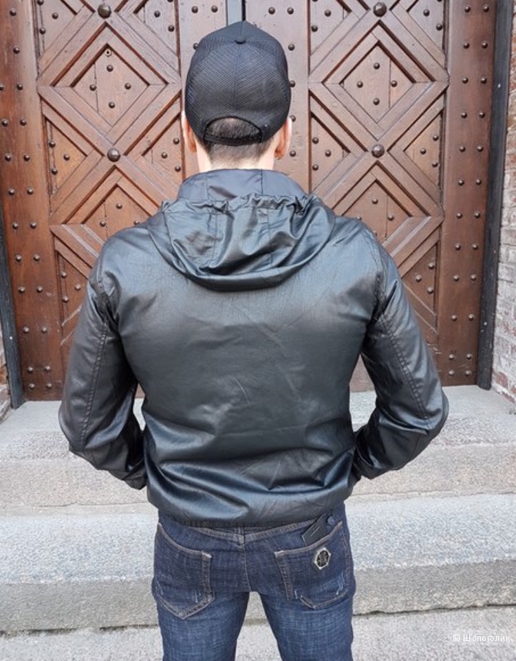 Мужская кожаная куртка Philipp Plein