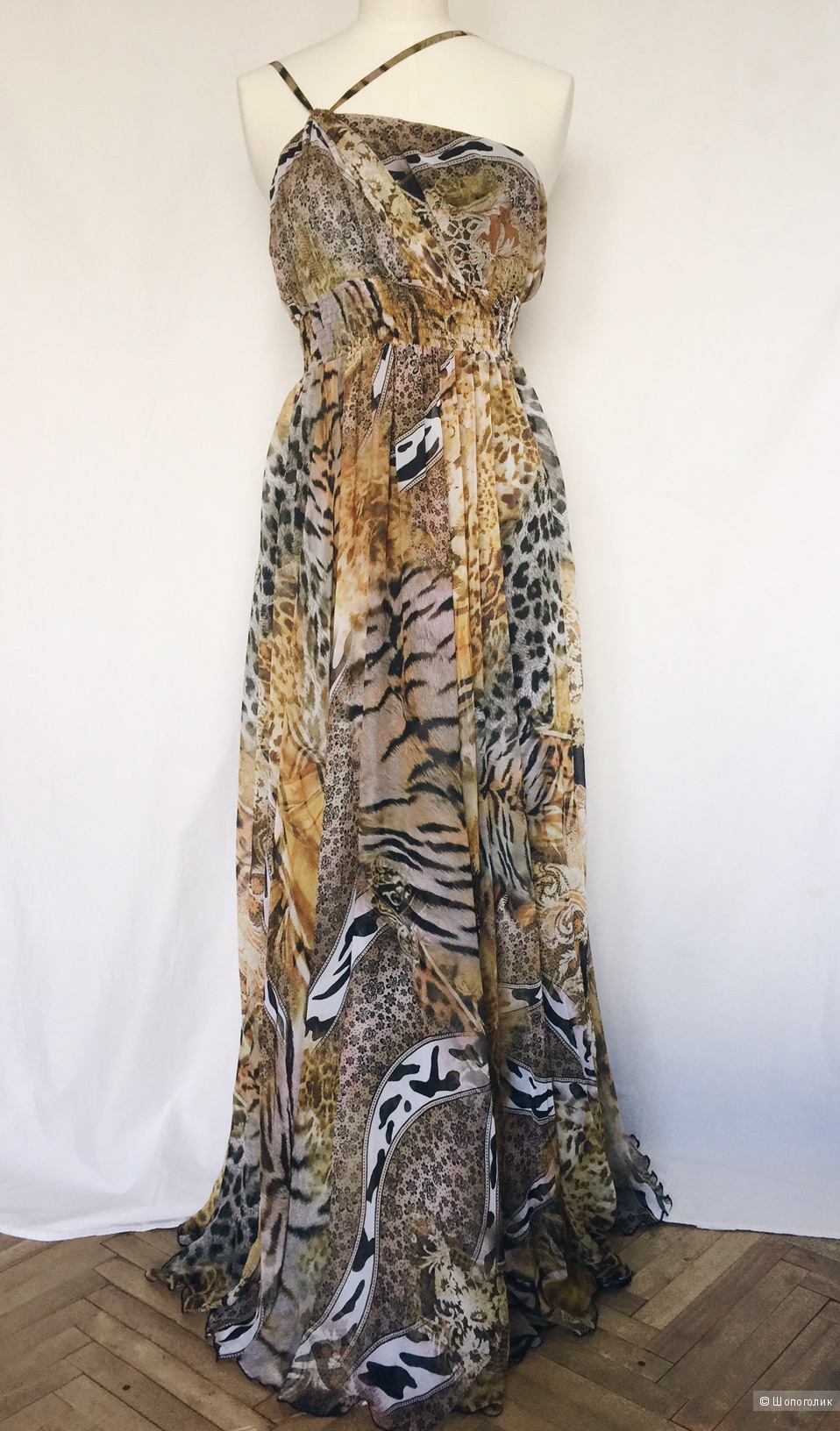 Вечерний наряд  тигриный принт марка Aange  размер от 44-48