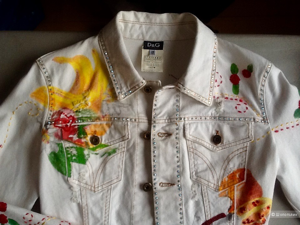 Женский Джинсовый пиджак D&G,размер 28/42