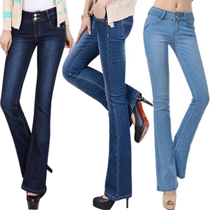 Длина джинсов у женщин