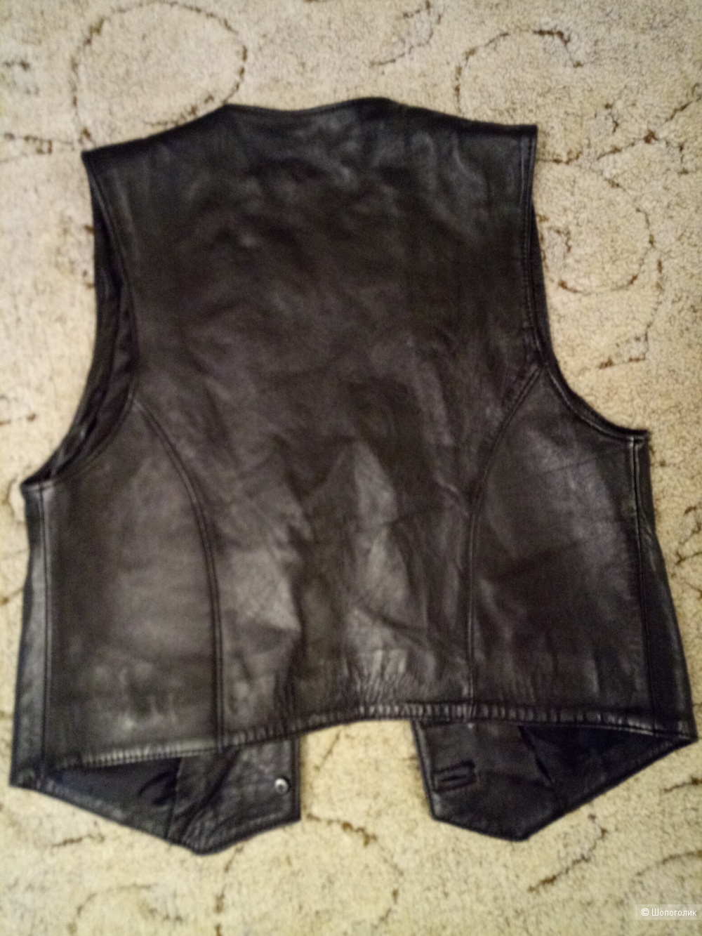 Жилет кожаный, размер 44 рос