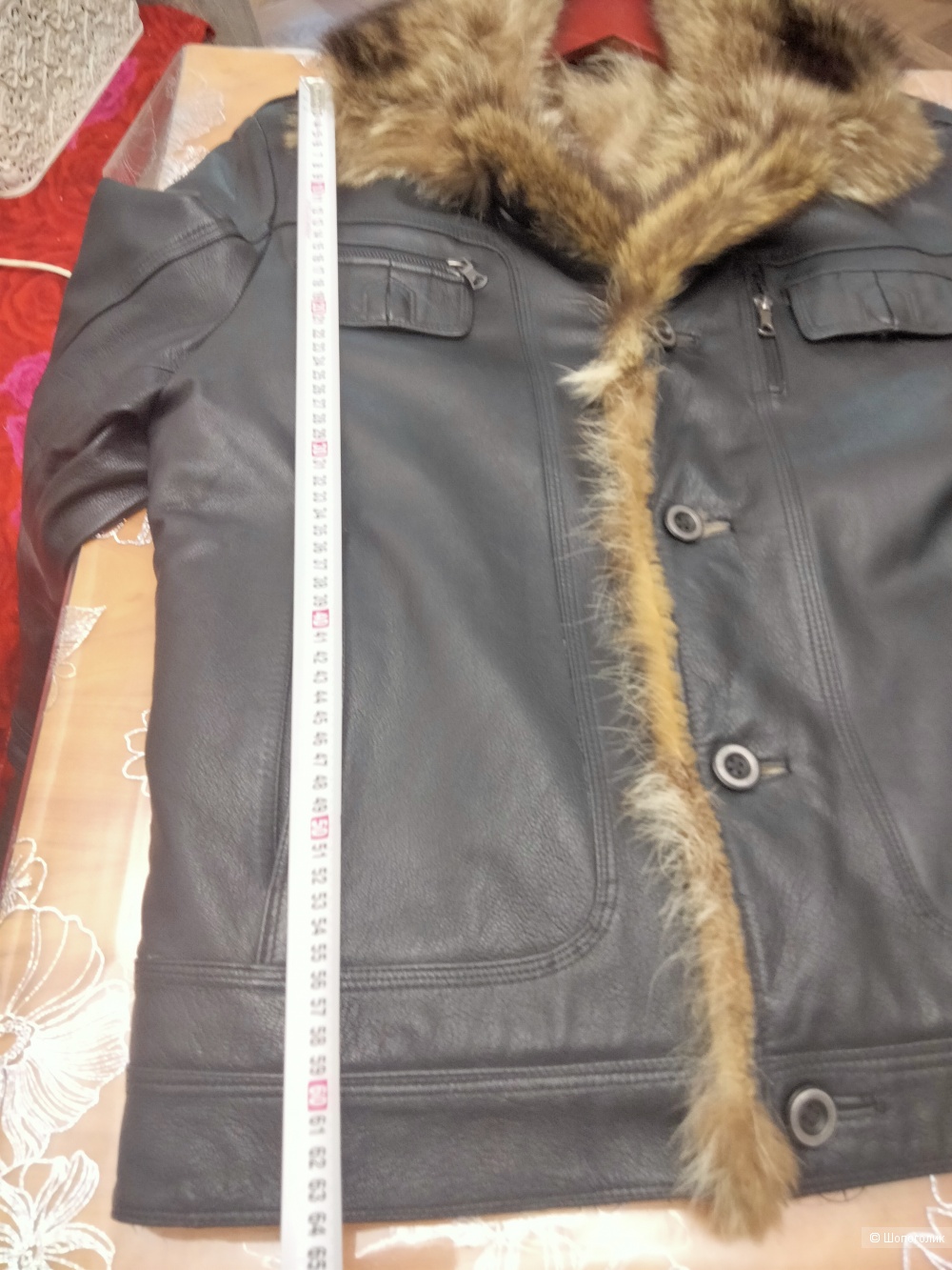 Куртка мужская. Натуральный мех. 50 размер no name
