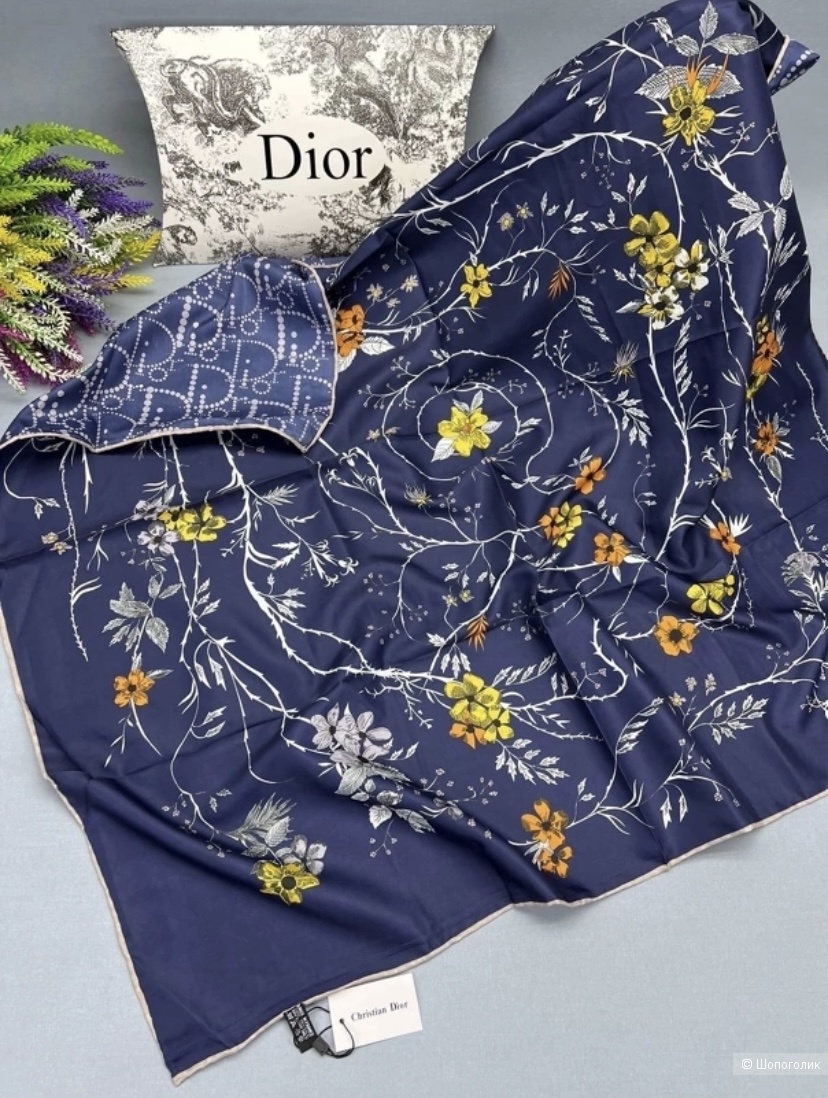 Платок в стиле Dior 85*85