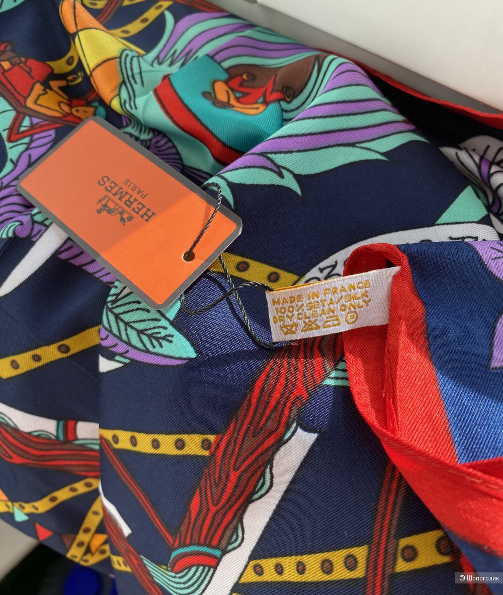 Платок в стиле  Hermes , 140*140