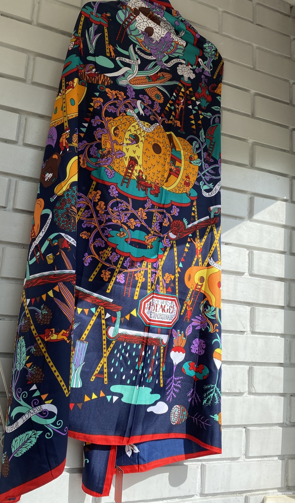 Платок в стиле  Hermes , 140*140