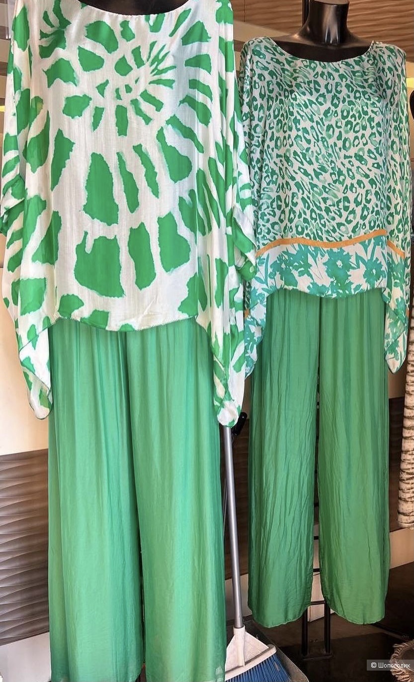 Брюки палаццо шелк Made in italy, 42-52