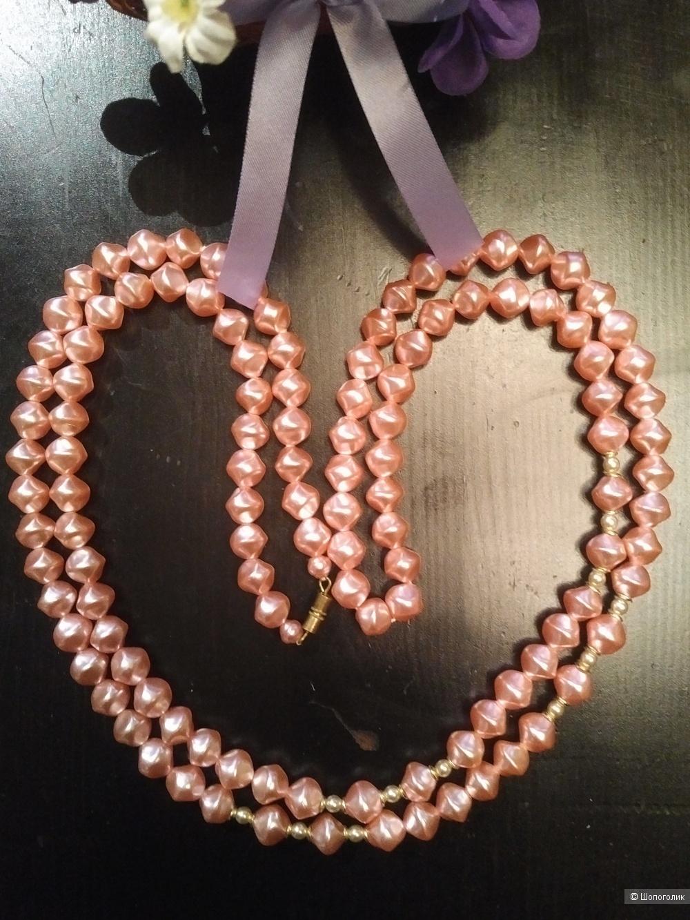 Бусы бренда Яблонекс, длина 130 см