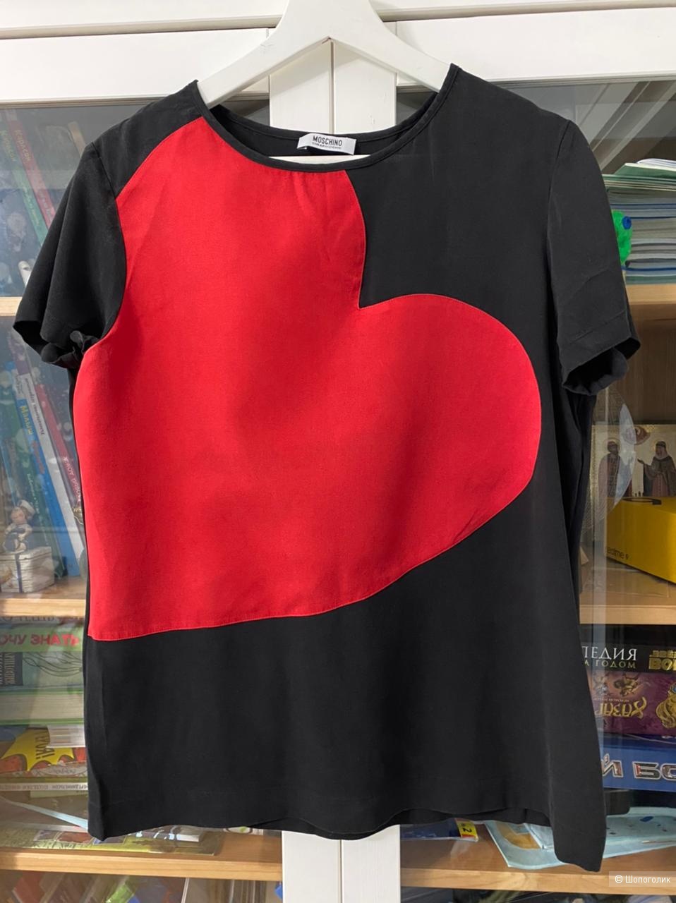 Шёлковый топ Moschino, р--р 44 - 48