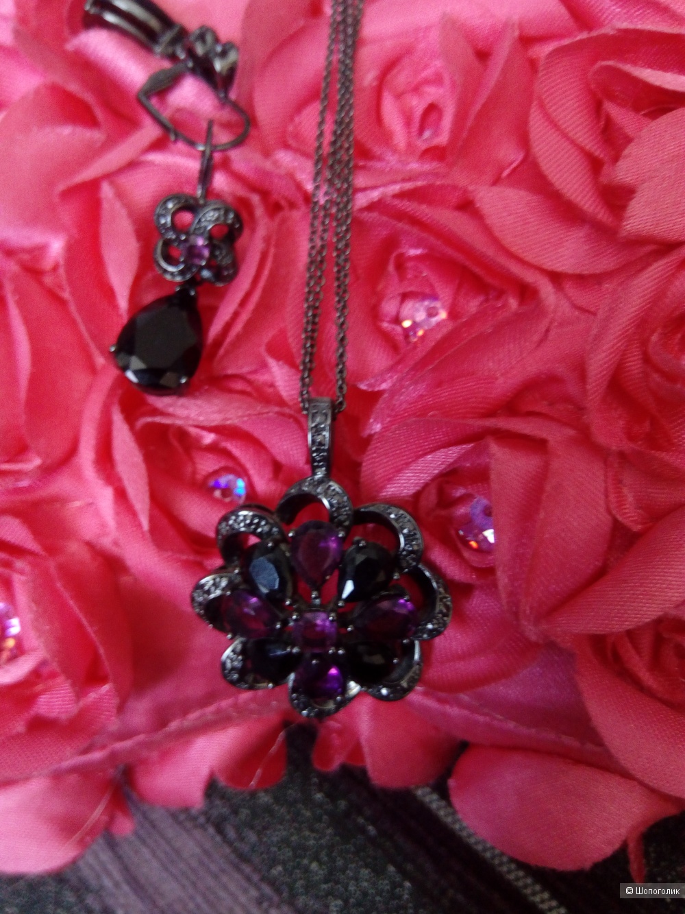 Комплект подвеска и серьги