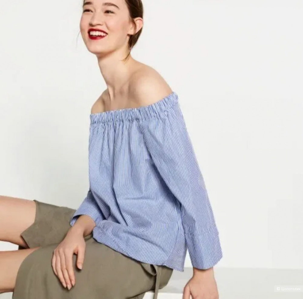 Zara blue. Голубая блузка Zara. Кофта Zara с открытыми плечами. Рубашка со спущенными плечами Zara.