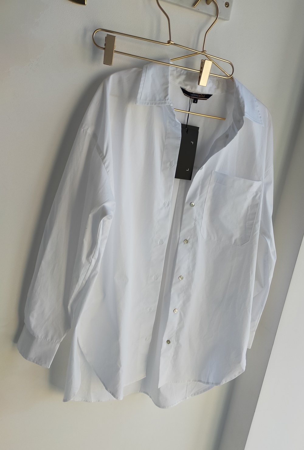 Хлопковая рубашка Thomas Munz размер L