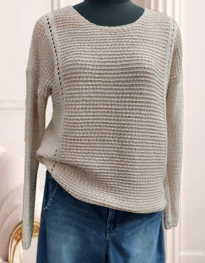 Джемпер M&S и джинсы Esprit, размер L