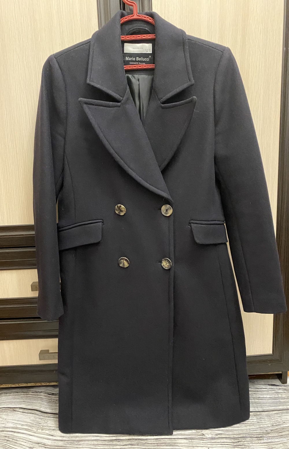 Reserved шерстяное пальто, S