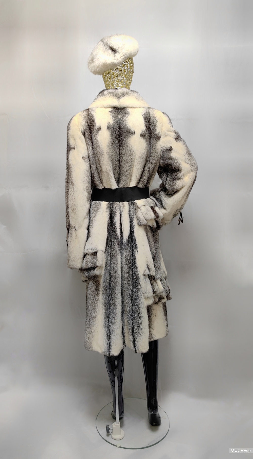 Шуба норковая с беретом LUINI 44-46 размера