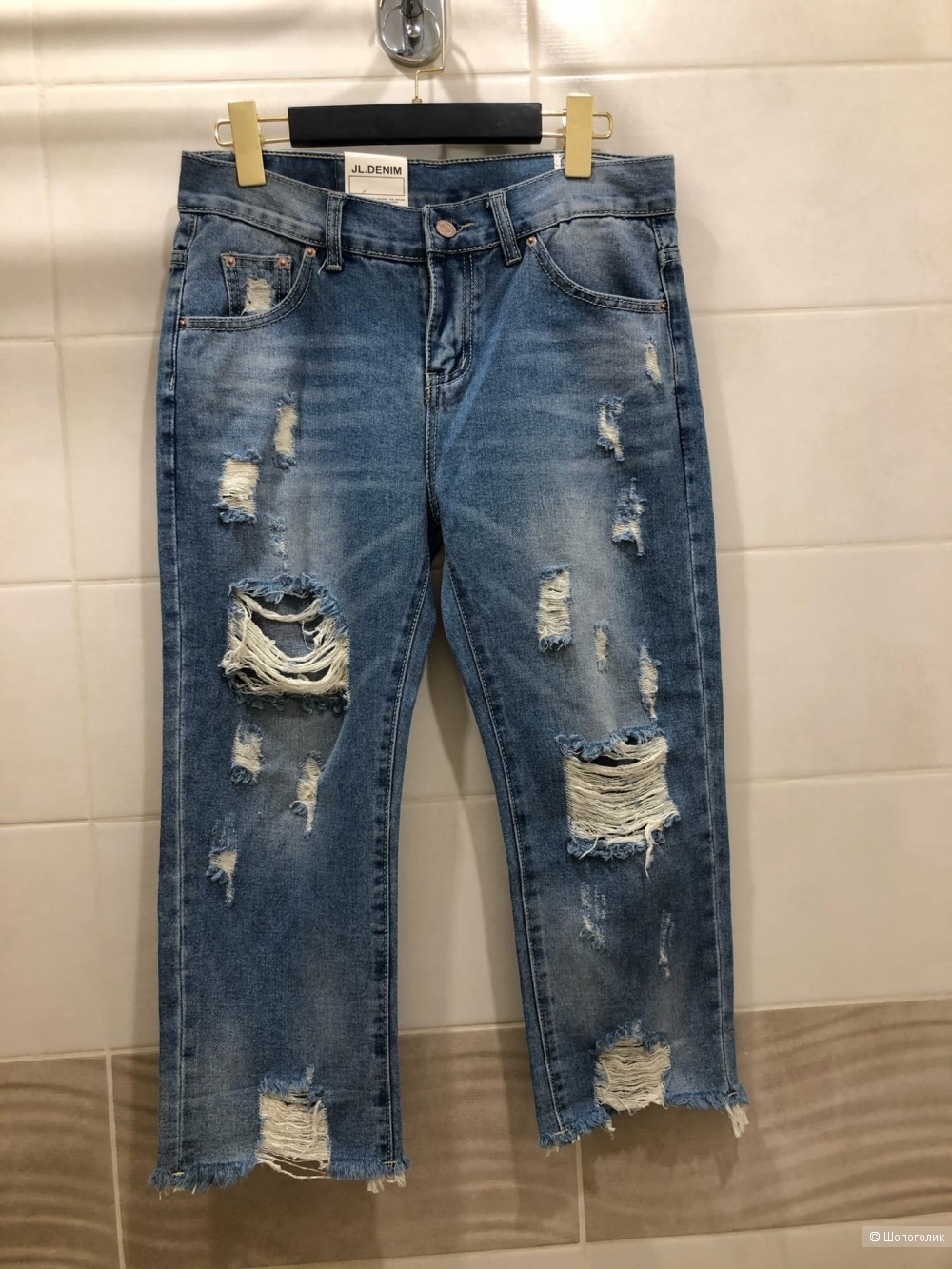 Джинсы капри JL.DENIM.Размер М.
