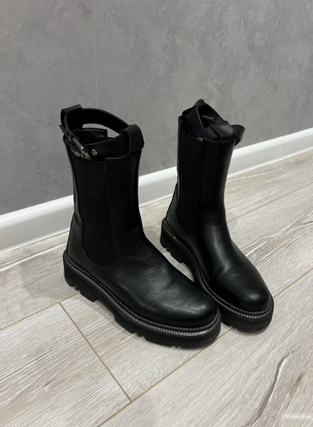 Ботинки кожаные 38р.