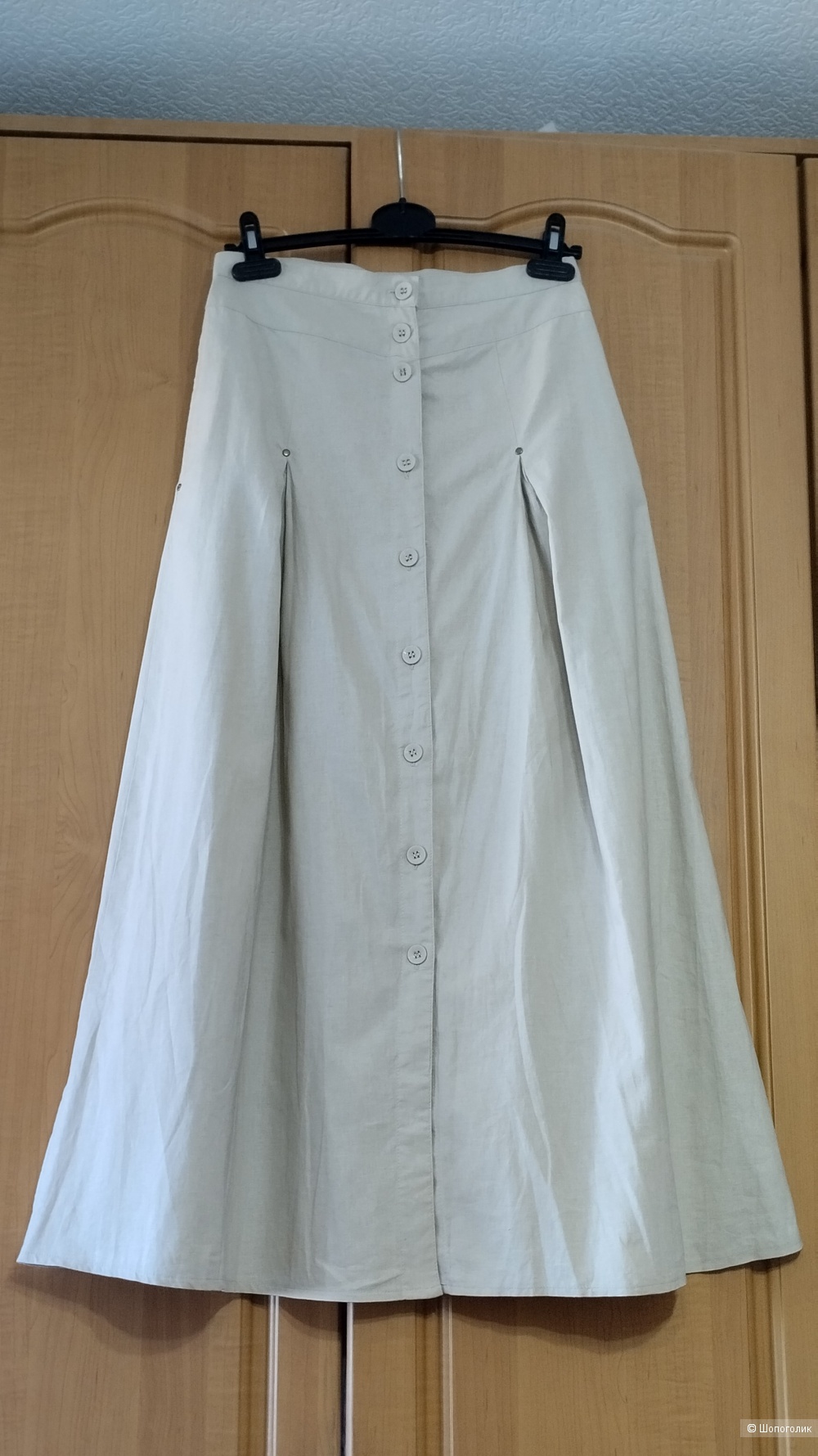 Юбка льняная миди bpc 44р