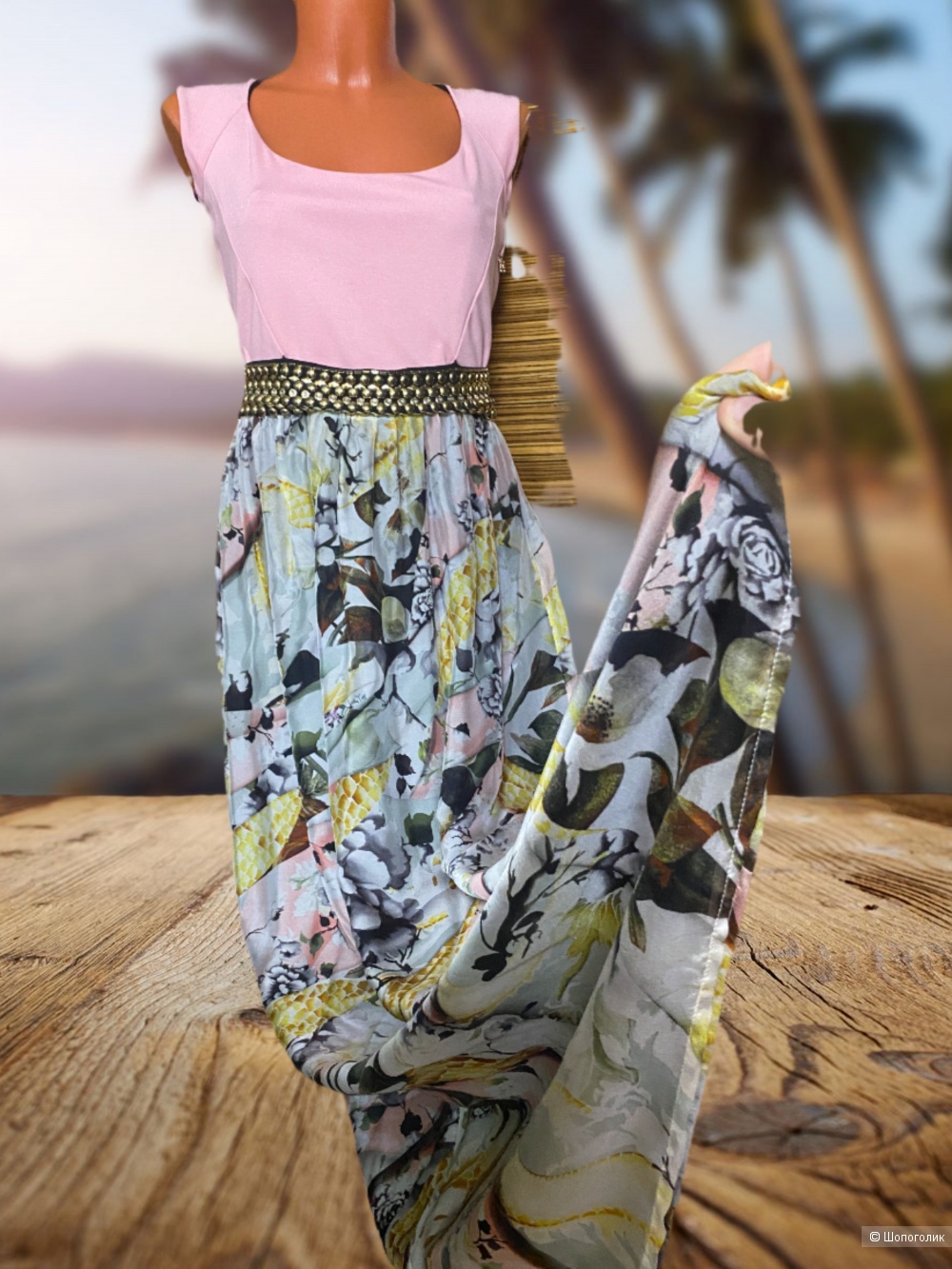 Платье с шелковой юбкой Roccobarocco- 44-46