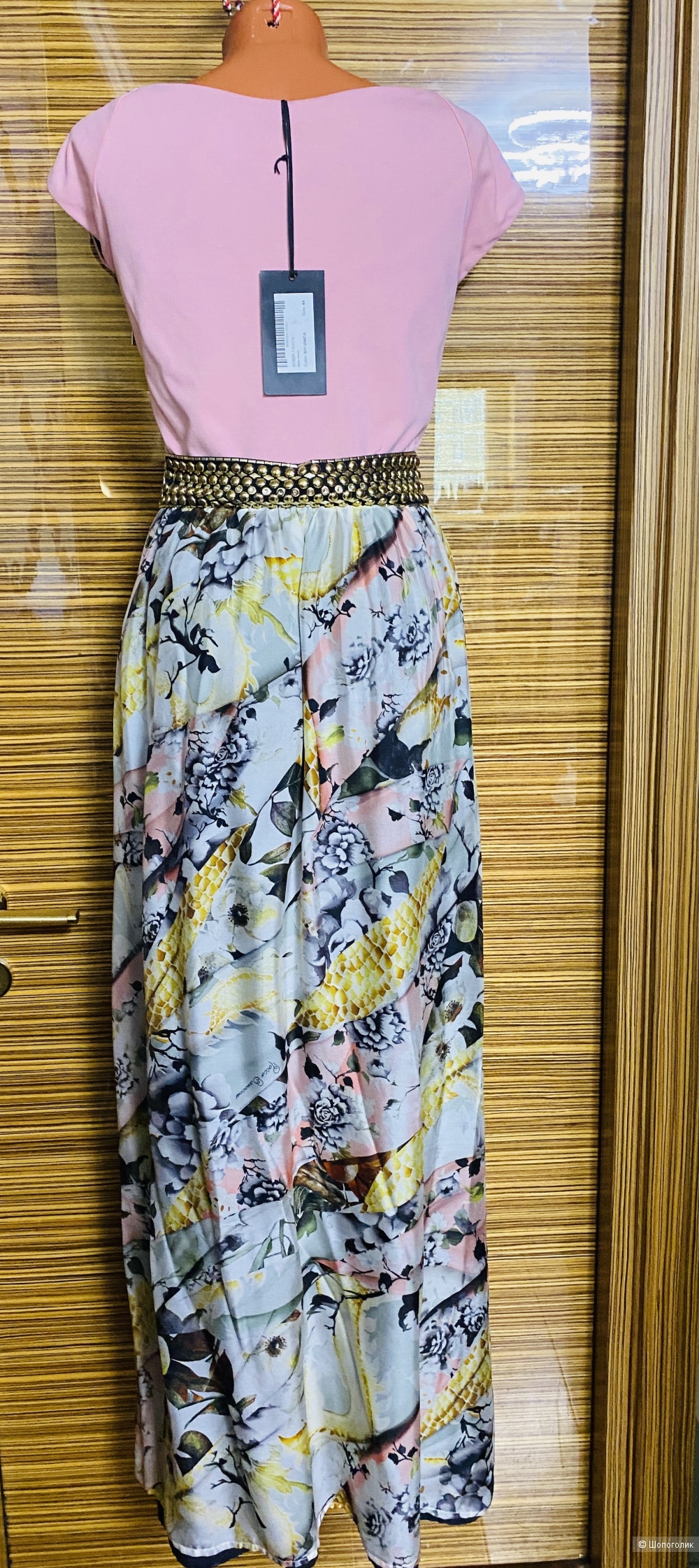 Платье с шелковой юбкой Roccobarocco- 44-46