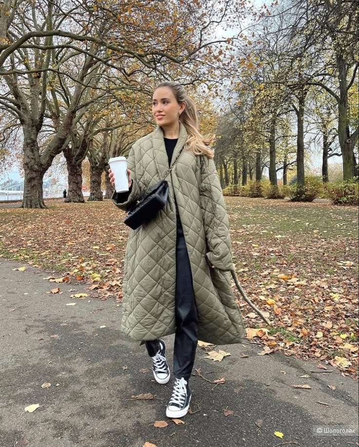 Стеганое пальто Mango/M