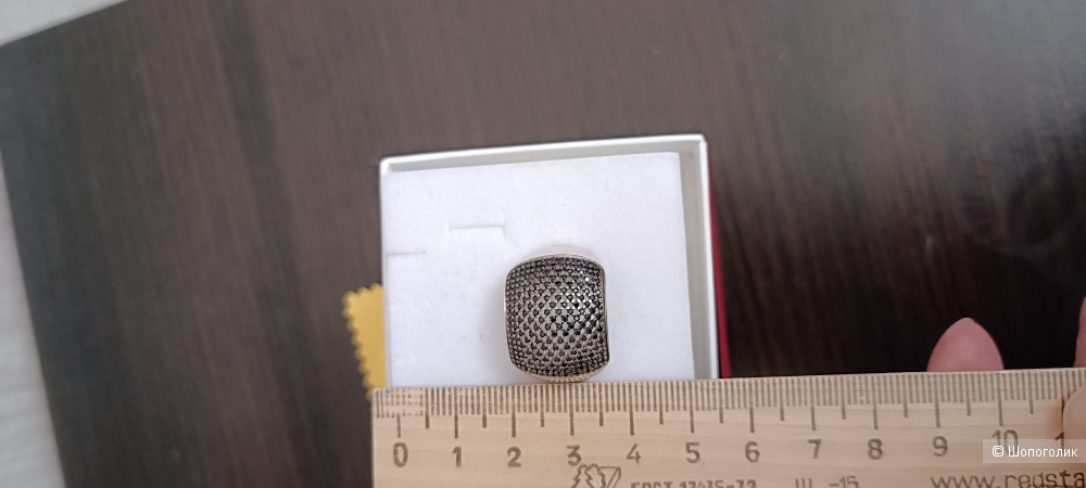 Кольцо серебряное, размер 19